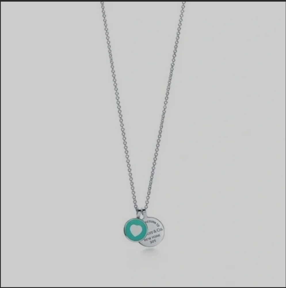 Authentic RT Tiffany & Co. Small Circles Duo Enamel Pendant Adjustable Necklace - Picture 3 of 11